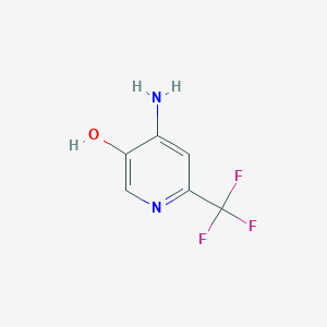 molecular formula C6H5F3N2O B2639269 4-氨基-6-(三氟甲基)吡啶-3-醇 CAS No. 1643140-20-8