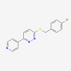 3-((4-Bromobenzyl)thio)-6-(pyridin-4-yl)pyridazine