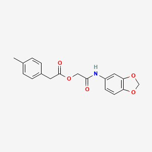 [2-(1,3-Benzodioxol-5-ylamino)-2-oxoethyl] 2-(4-methylphenyl)acetate