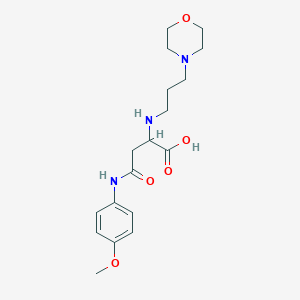 4-((4-Methoxyphenyl)amino)-2-((3-morpholinopropyl)amino)-4-oxobutanoic acid