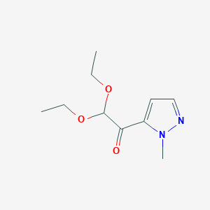 2,2-Diethoxy-1-(1-methyl-1H-pyrazol-5-YL)ethan-1-one