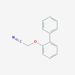 molecular formula C14H11NO B026393 联苯-2-氧基-乙腈 CAS No. 107624-44-2