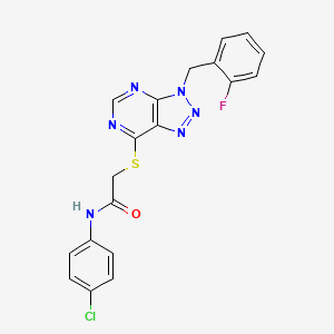 N-(4-chlorophenyl)-2-((3-(2-fluorobenzyl)-3H-[1,2,3]triazolo[4,5-d]pyrimidin-7-yl)thio)acetamide
