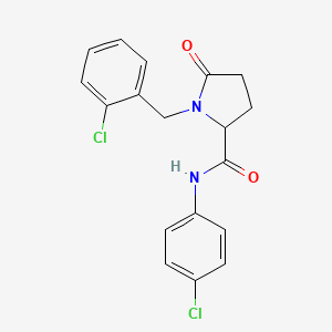 1-(2-chlorobenzyl)-N-(4-chlorophenyl)-5-oxo-2-pyrrolidinecarboxamide
