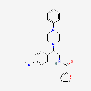 N-(2-(4-(dimethylamino)phenyl)-2-(4-phenylpiperazin-1-yl)ethyl)furan-2-carboxamide