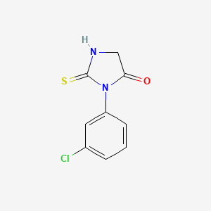 3-(3-chlorophenyl)-2-mercapto-3,5-dihydro-4H-imidazol-4-one