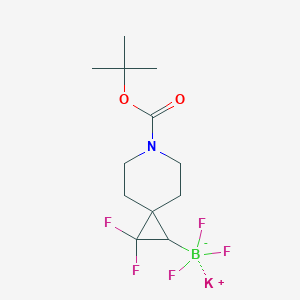Potassium (6-(tert-butoxycarbonyl)-2,2-difluoro-6-azaspiro[2.5]octan-1-yl)trifluoroborate