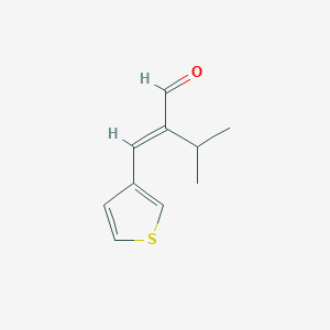 molecular formula C10H12OS B2639337 （2E）-3-甲基-2-(噻吩-3-基亚甲基)丁醛 CAS No. 1563481-38-8