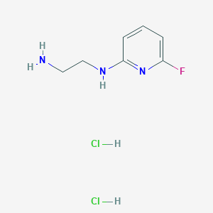 molecular formula C7H12Cl2FN3 B2639343 N1-(6-Fluoropyridin-2-yl)ethane-1,2-diamine dihydrochloride CAS No. 2172547-06-5
