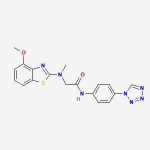 N-(4-(1H-tetrazol-1-yl)phenyl)-2-((4-methoxybenzo[d]thiazol-2-yl)(methyl)amino)acetamide