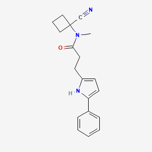 N-(1-cyanocyclobutyl)-N-methyl-3-(5-phenyl-1H-pyrrol-2-yl)propanamide