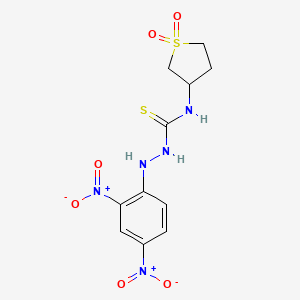 2-(2,4-dinitrophenyl)-N-(1,1-dioxidotetrahydrothiophen-3-yl)hydrazinecarbothioamide