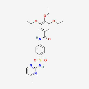 3,4,5-triethoxy-N-[4-[(4-methylpyrimidin-2-yl)sulfamoyl]phenyl]benzamide