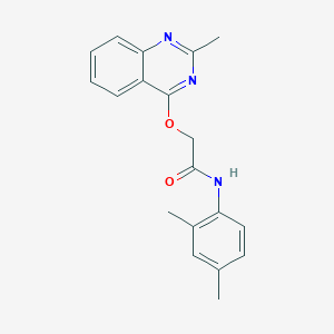 molecular formula C19H19N3O2 B2639366 N-(2,4-dimethylphenyl)-2-((2-methylquinazolin-4-yl)oxy)acetamide CAS No. 1029724-42-2