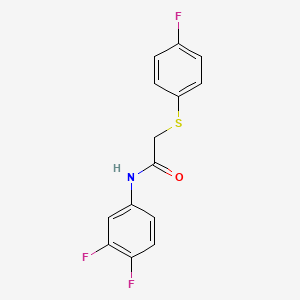 N-(3,4-difluorophenyl)-2-[(4-fluorophenyl)sulfanyl]acetamide