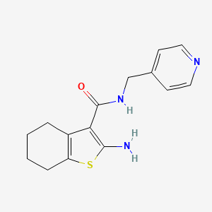 2-amino-N-(pyridin-4-ylmethyl)-4,5,6,7-tetrahydro-1-benzothiophene-3-carboxamide