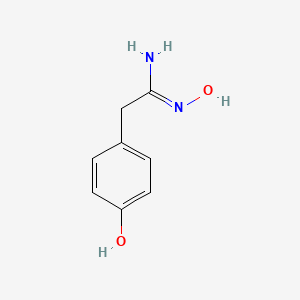 molecular formula C8H10N2O2 B2639385 N-Hydroxy-2-(4-hydroxy-phenyl)-acetamidine CAS No. 58484-76-7