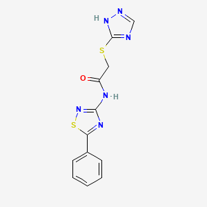N-(5-phenyl-1,2,4-thiadiazol-3-yl)-2-(1H-1,2,4-triazol-3-ylsulfanyl)acetamide