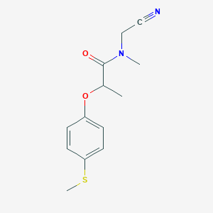 N-(Cyanomethyl)-N-methyl-2-(4-methylsulfanylphenoxy)propanamide