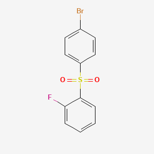 molecular formula C12H8BrFO2S B2639389 1-((4-Bromophenyl)sulfonyl)-2-fluorobenzene CAS No. 1807542-95-5