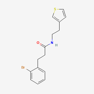 3-(2-bromophenyl)-N-(2-(thiophen-3-yl)ethyl)propanamide
