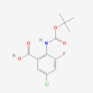 5-Chloro-3-fluoro-2-[(2-methylpropan-2-yl)oxycarbonylamino]benzoic acid