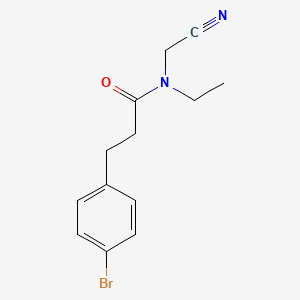 3-(4-Bromophenyl)-N-(cyanomethyl)-N-ethylpropanamide