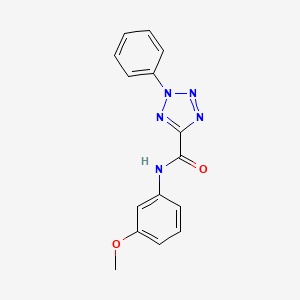 molecular formula C15H13N5O2 B2639427 N-(3-methoxyphenyl)-2-phenyl-2H-tetrazole-5-carboxamide CAS No. 1396847-89-4
