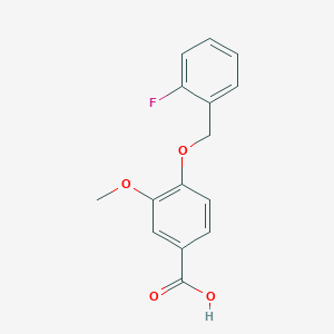 4-[(2-Fluorobenzyl)oxy]-3-methoxybenzoic acid