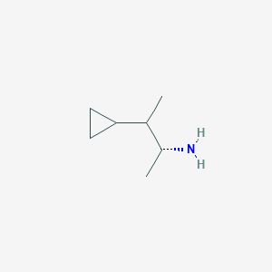 molecular formula C7H15N B2639433 (2R)-3-Cyclopropylbutan-2-amine CAS No. 2248212-74-8