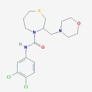 N-(3,4-dichlorophenyl)-3-(morpholinomethyl)-1,4-thiazepane-4-carboxamide