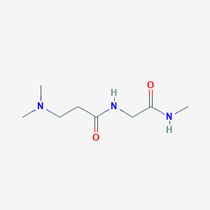 molecular formula C8H17N3O2 B2639443 3-(Dimethylamino)-N-[2-(methylamino)-2-oxoethyl]propanamide CAS No. 189177-55-7