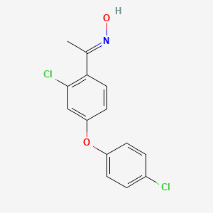 1-[2-Chloro-4-(4-chlorophenoxy)phenyl]-1-ethanone oxime