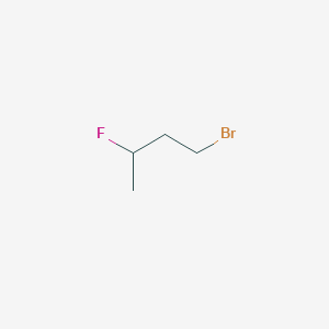 molecular formula C4H8BrF B2639455 1-溴-3-氟丁烷 CAS No. 6089-10-7