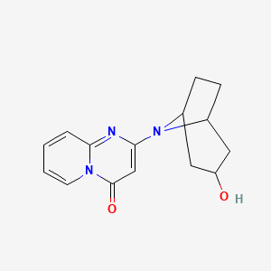 molecular formula C15H17N3O2 B2639461 2-(3-Hydroxy-8-azabicyclo[3.2.1]octan-8-yl)pyrido[1,2-a]pyrimidin-4-one CAS No. 2327077-70-1