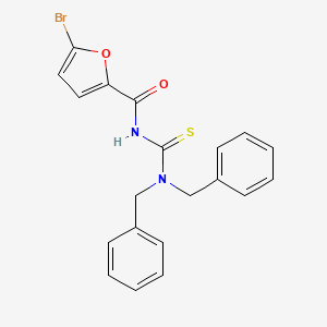 molecular formula C20H17BrN2O2S B2639463 5-溴-N-(二苄基氨基羰基硫代)呋喃-2-甲酰胺 CAS No. 536722-71-1
