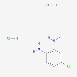 molecular formula C8H13Cl3N2 B2639468 5-氯-N1-乙苯-1,2-二胺二盐酸盐 CAS No. 2228651-97-4