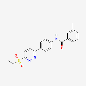 N-(4-(6-(ethylsulfonyl)pyridazin-3-yl)phenyl)-3-methylbenzamide