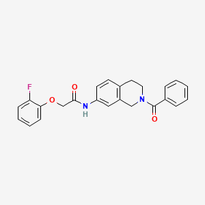 N-(2-benzoyl-1,2,3,4-tetrahydroisoquinolin-7-yl)-2-(2-fluorophenoxy)acetamide