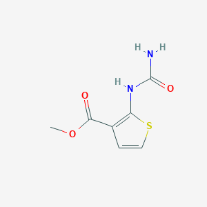 molecular formula C7H8N2O3S B026395 Methyl 2-ureidothiophene-3-carboxylate CAS No. 106666-44-8