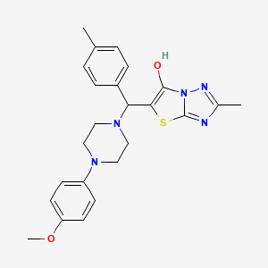 5-((4-(4-Methoxyphenyl)piperazin-1-yl)(p-tolyl)methyl)-2-methylthiazolo[3,2-b][1,2,4]triazol-6-ol