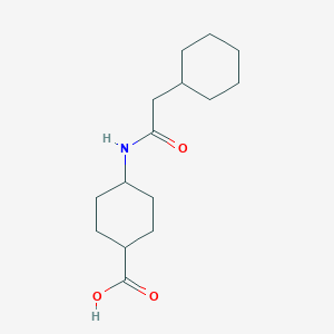 molecular formula C15H25NO3 B2639517 4-(2-环己基乙酰氨基)环己烷-1-羧酸 CAS No. 1184266-90-7