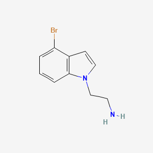 molecular formula C10H11BrN2 B2639521 1H-Indole-1-ethanamine, 4-bromo- CAS No. 1158552-88-5