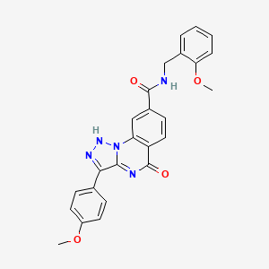 N-(2-methoxybenzyl)-3-(4-methoxyphenyl)-5-oxo-4,5-dihydro-[1,2,3]triazolo[1,5-a]quinazoline-8-carboxamide