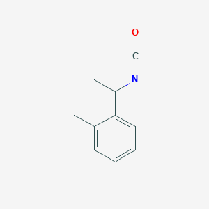 molecular formula C10H11NO B2639536 1-(1-Isocyanatoethyl)-2-methylbenzene CAS No. 1339019-98-5