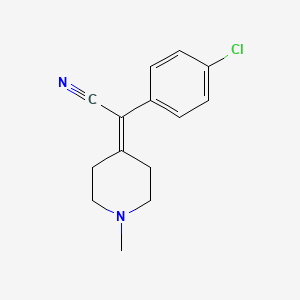 2-(4-Chlorophenyl)-2-(1-methylpiperidin-4-ylidene)acetonitrile