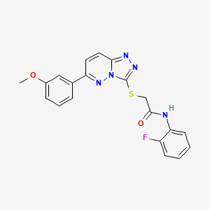N-(2-fluorophenyl)-2-((6-(3-methoxyphenyl)-[1,2,4]triazolo[4,3-b]pyridazin-3-yl)thio)acetamide