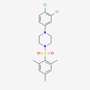 molecular formula C19H22Cl2N2O2S B2639569 1-(3,4-二氯苯基)-4-(间甲苯磺酰基)哌嗪 CAS No. 865591-31-7