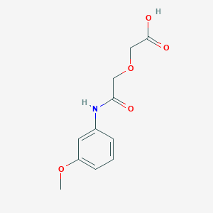 molecular formula C11H13NO5 B2639571 2-[(3-甲氧基苯基)氨基]-2-氧代乙氧基}乙酸 CAS No. 914630-51-6