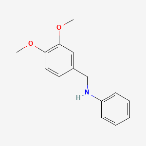 molecular formula C15H17NO2 B2639572 N-(3,4-dimethoxybenzyl)aniline CAS No. 82363-30-2